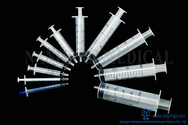 Disposable 3-parts Syringes Luer Slip