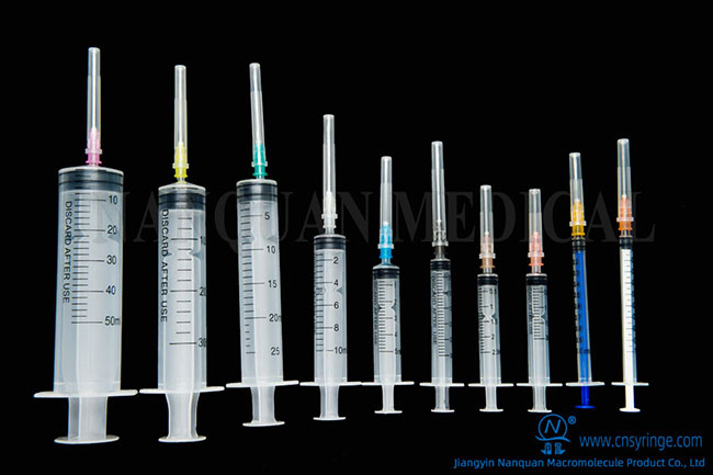 Disposable 3-parts Syringes Luer Lock
